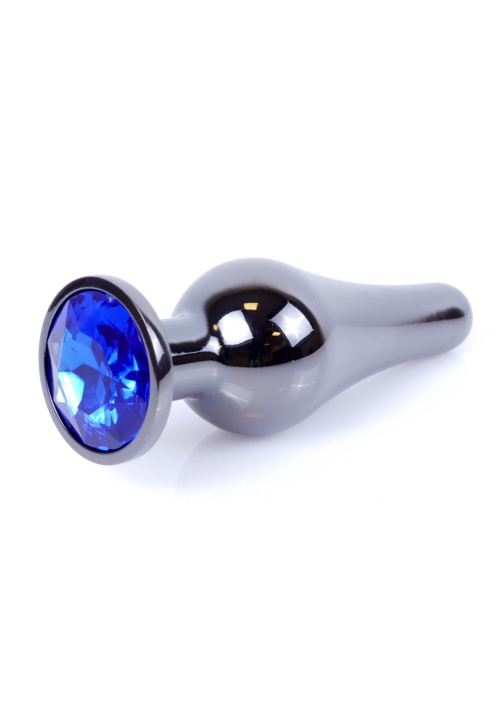 Jewellery Butt Plug · anální kolík z nerezové oceli s tmavě modrým krystalem
