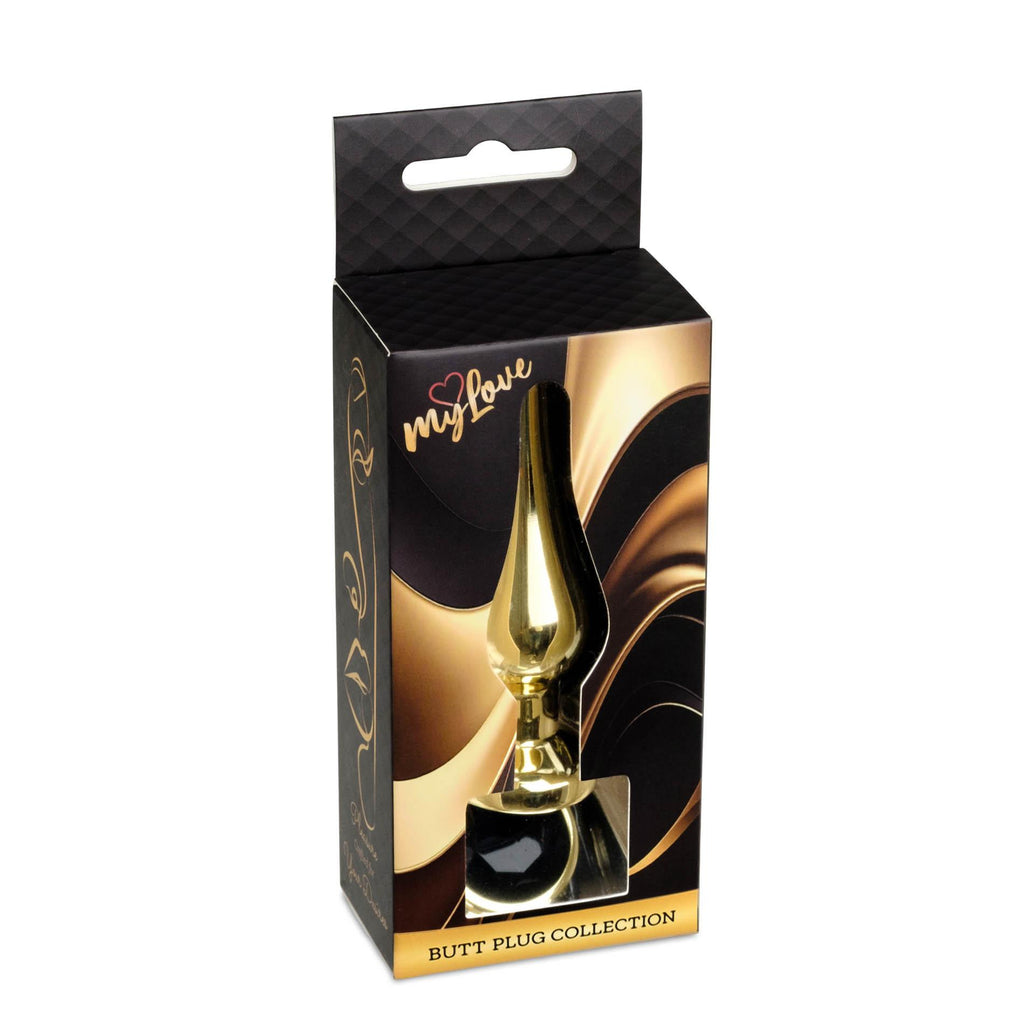 MyLove Toys - Jewellery Gold BUTT PLUG- Black