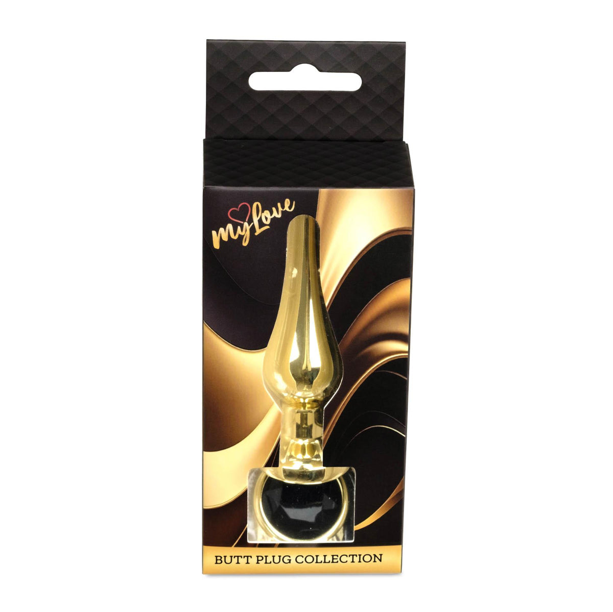 MyLove Toys - Jewellery Gold BUTT PLUG- Black
