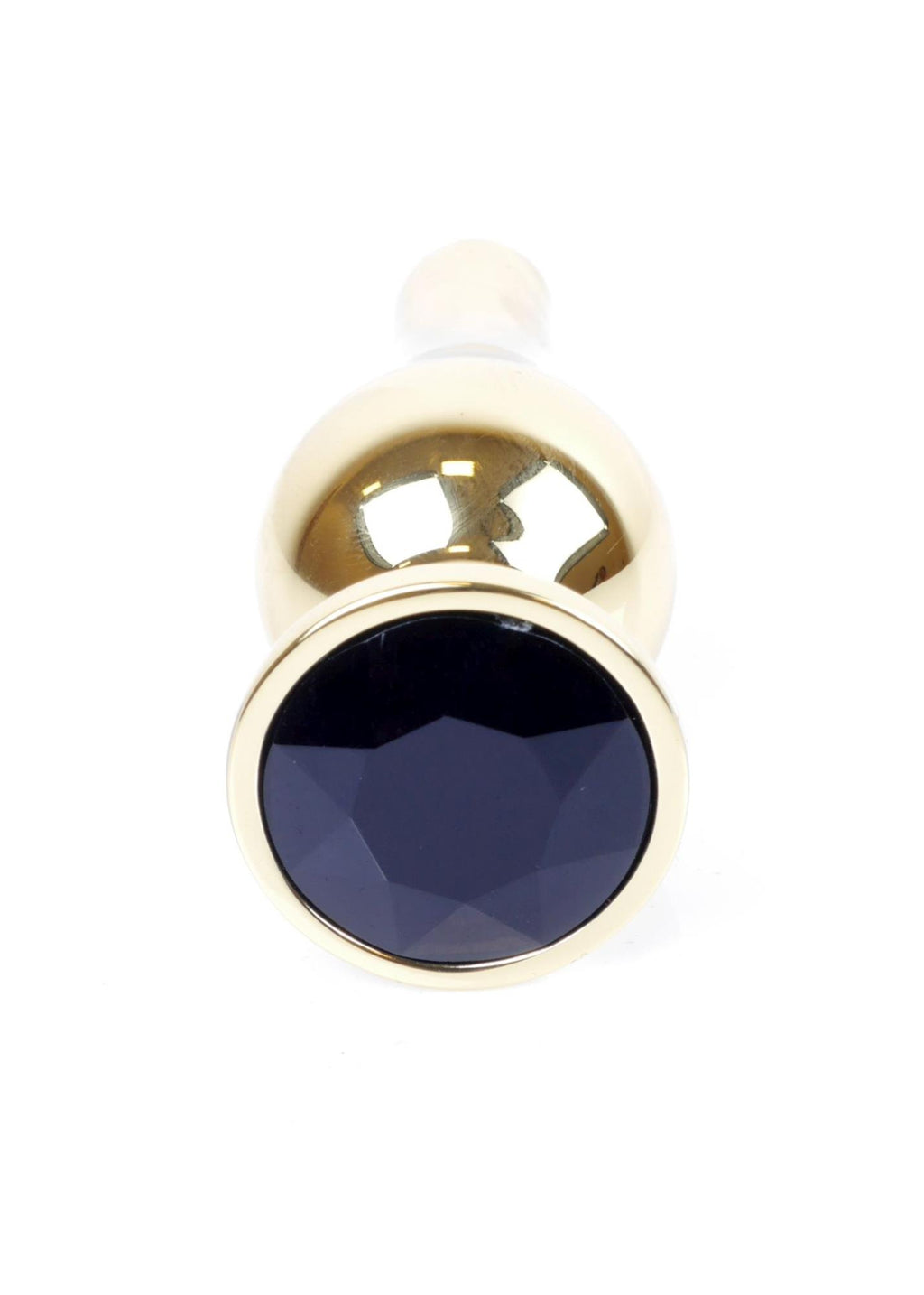 B-Series HeavyFun Jewellery Butt Plug · anální kolík se šperkem, zlatý s černým kamenem