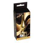 MyLove Toys Jewellery Butt Plug · anální kolík se šperkem, zlatý s čirým kamenem