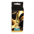 MyLove Toys Jewellery Butt Plug · anální kolík se šperkem, zlatý s světle modrým kamenem