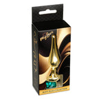 MyLove Toys Jewellery Butt Plug · anální kolík se šperkem, zlatý s zeleným kamenem