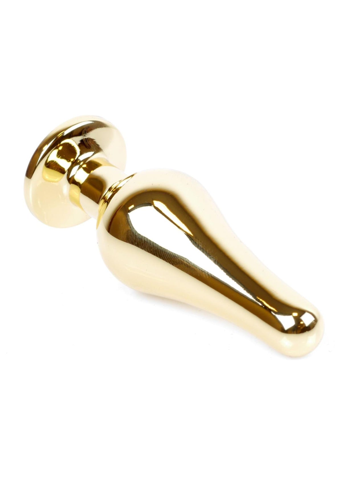 MyLove Toys Jewellery Butt Plug · anální kolík se šperkem, zlatý s zeleným kamenem