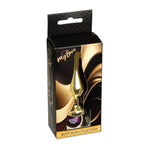 MyLove Toys Jewellery Butt Plug · anální kolík se šperkem, zlatý s fialovým kamenem