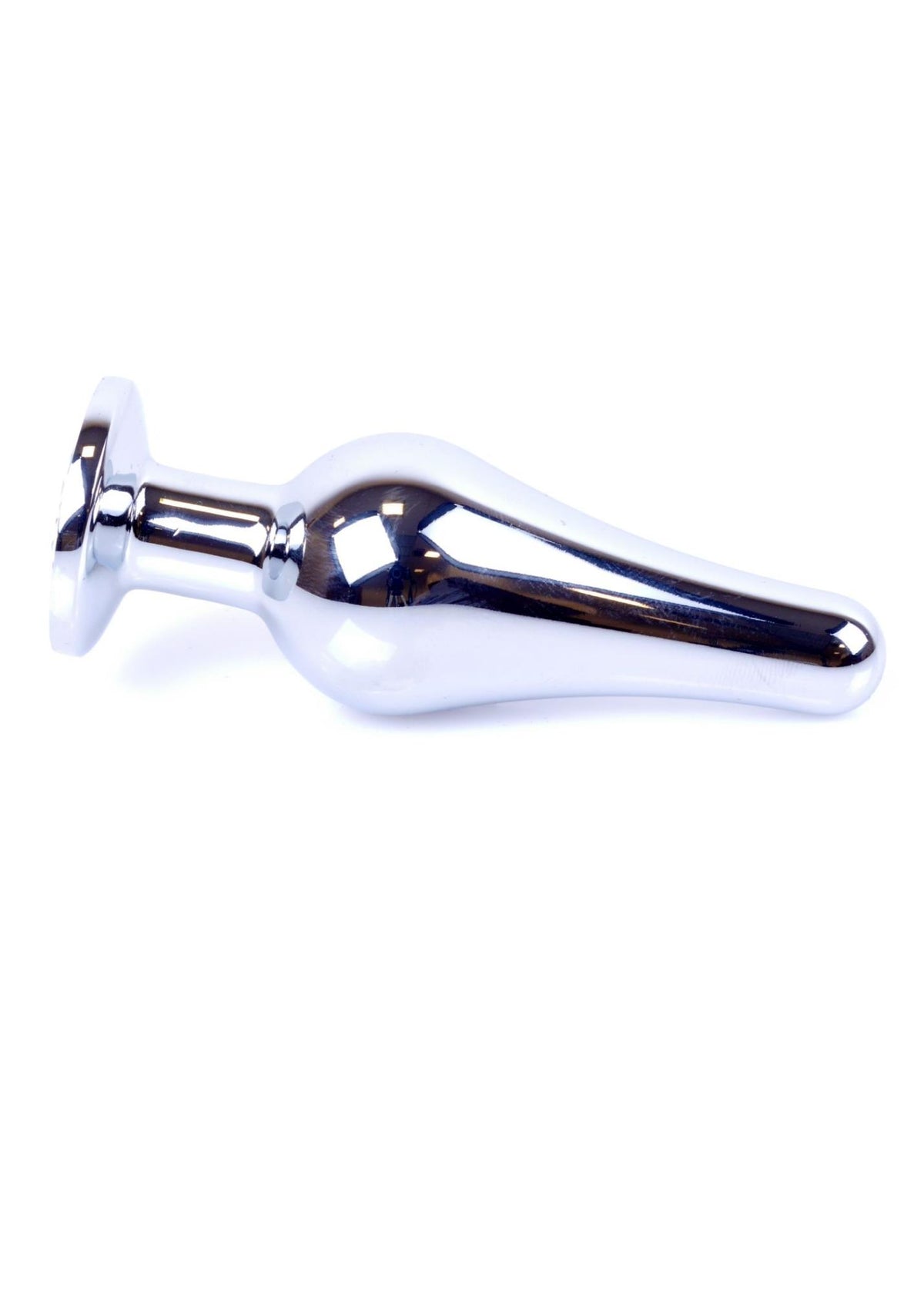B-Series HeavyFun Jewellery Butt Plug · anální kolík se šperkem, stříbrný s růžovým kamenem