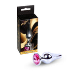 MyLove Toys Jewellery Butt Plug · anální kolík se šperkem, stříbrný s růžovým kamenem