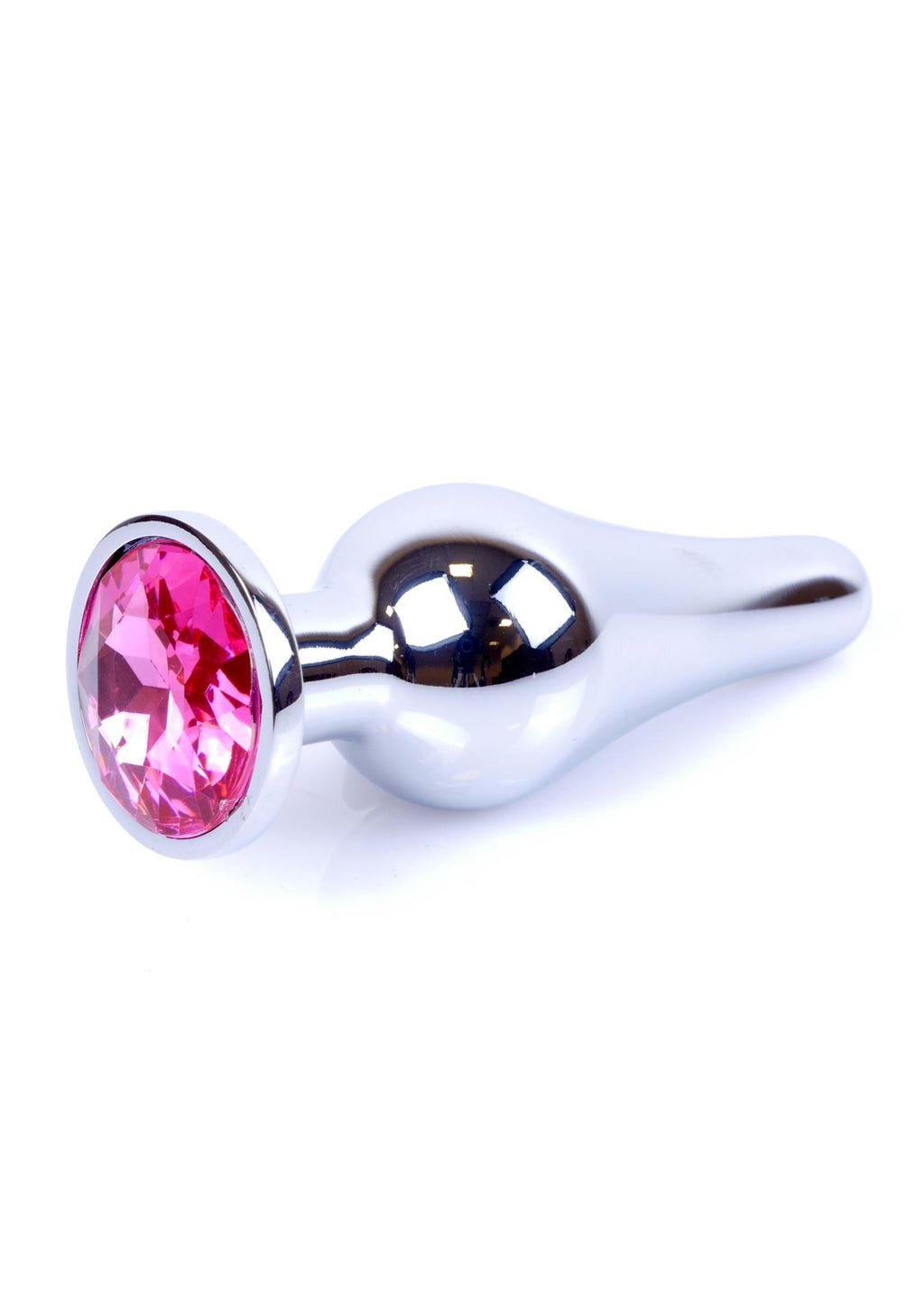 MyLove Toys Jewellery Butt Plug · anální kolík se šperkem, stříbrný s růžovým kamenem