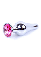 MyLove Toys Jewellery Butt Plug · anální kolík se šperkem, stříbrný s růžovým kamenem