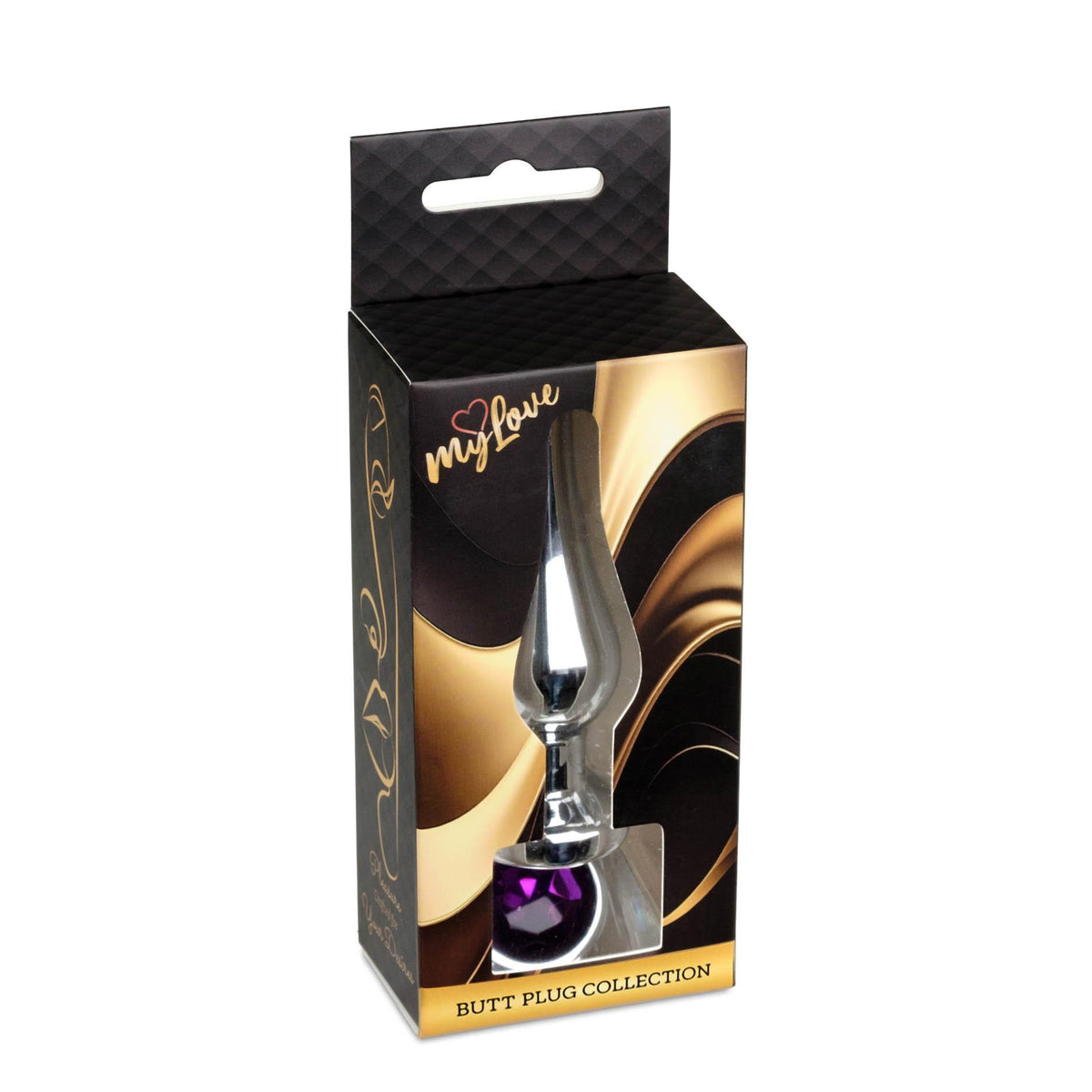 MyLove Toys - Jewellery Silver BUTT PLUG- Purple