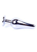 B-Series HeavyFun Jewellery Butt Plug · anální kolík se šperkem, stříbrný s fialovým kamenem