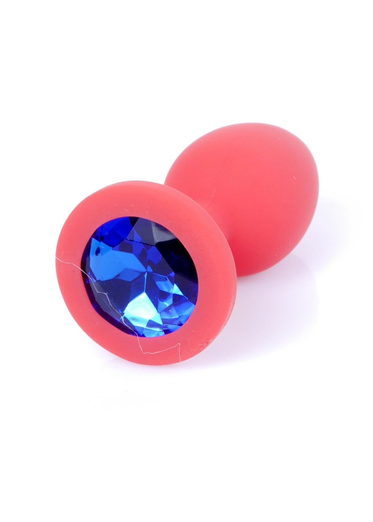 B-Series HeavyFun Plug Jewellery Small · anální kolík se šperkem · červený, modrý kámen