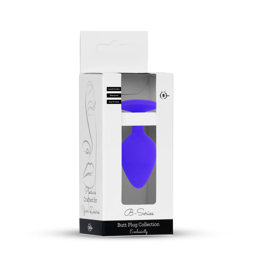 B-Series HeavyFun Plug Jewellery Small · anální kolík se šperkem · fialový, červený kámen