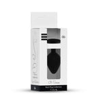 B-Series HeavyFun Plug Jewellery Small · anální kolík se šperkem · černý, růžový kámen