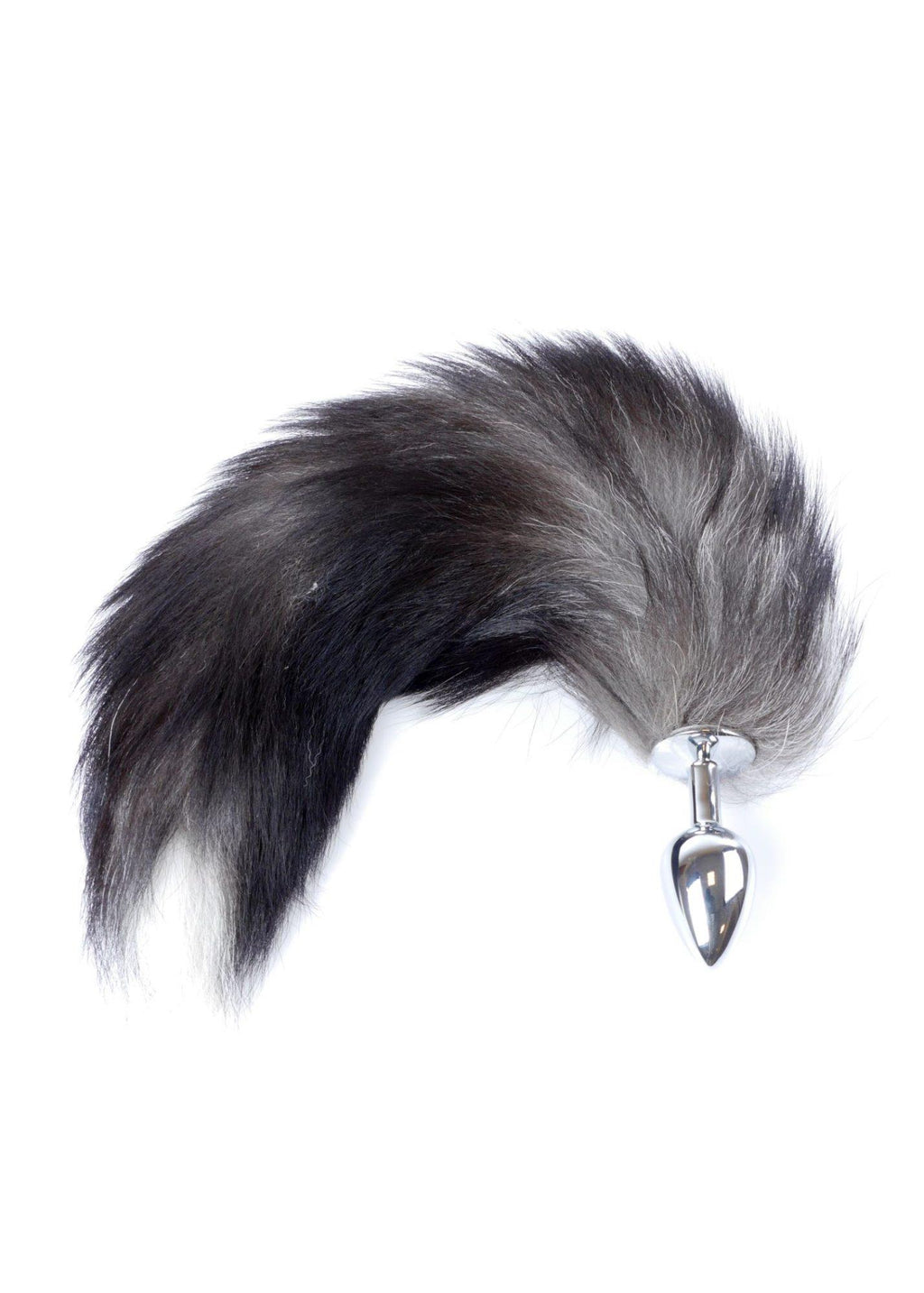 B-Series HeavyFun Fox Tail Plug · anální kolík s liščím ocasem, černý XXL