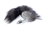 B-Series HeavyFun Fox Tail Plug · anální kolík s liščím ocasem, černý XXL