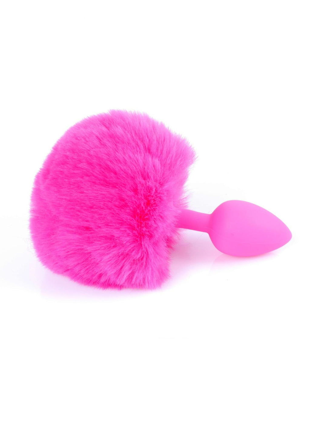 B-Series HeavyFun Bunny Tail · silikonový anální kolík s ocáskem · růžový