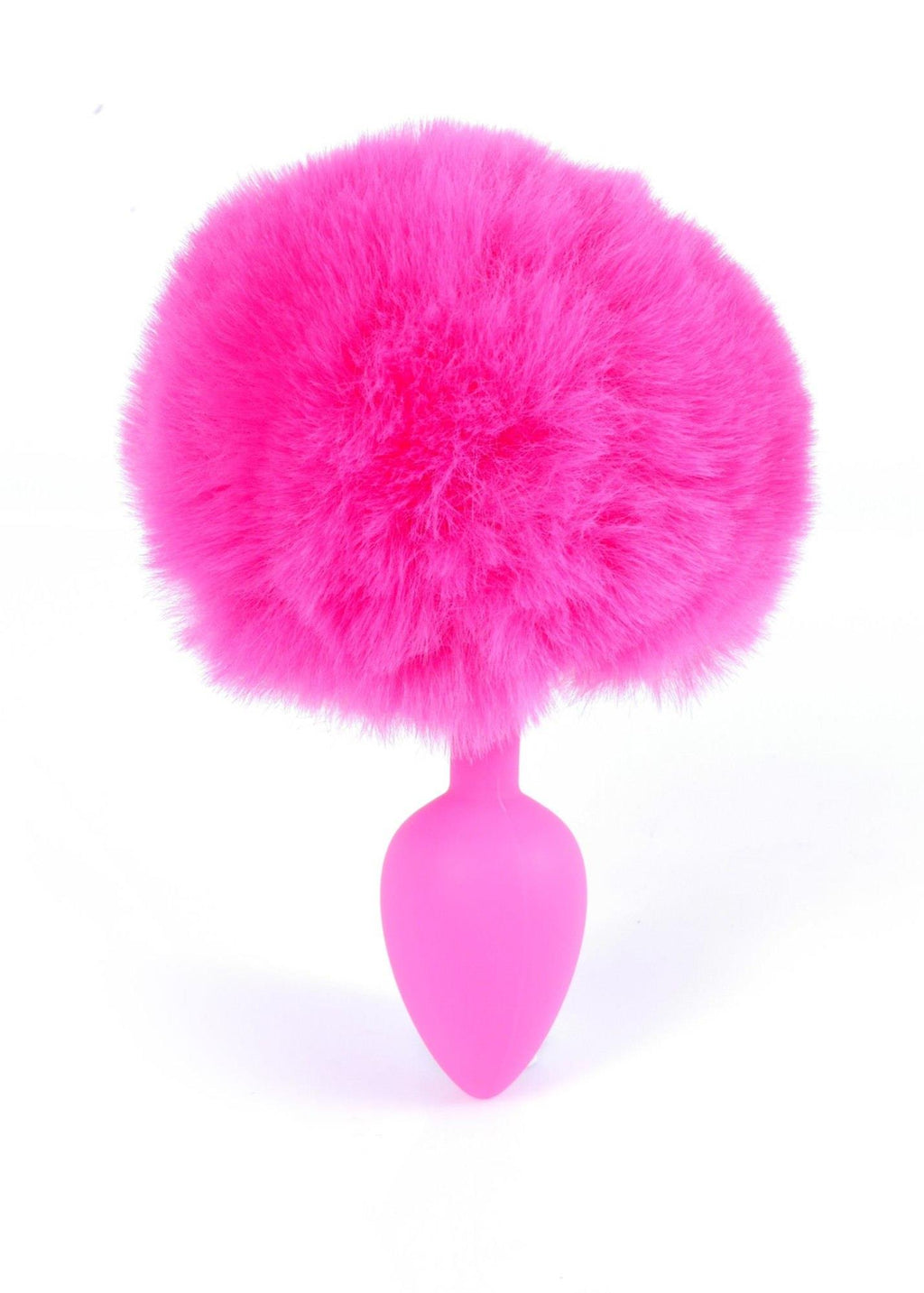 B-Series HeavyFun Bunny Tail · silikonový anální kolík s ocáskem · růžový