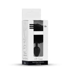 B-Series HeavyFun Bunny Tail · silikonový anální kolík s ocáskem · černý