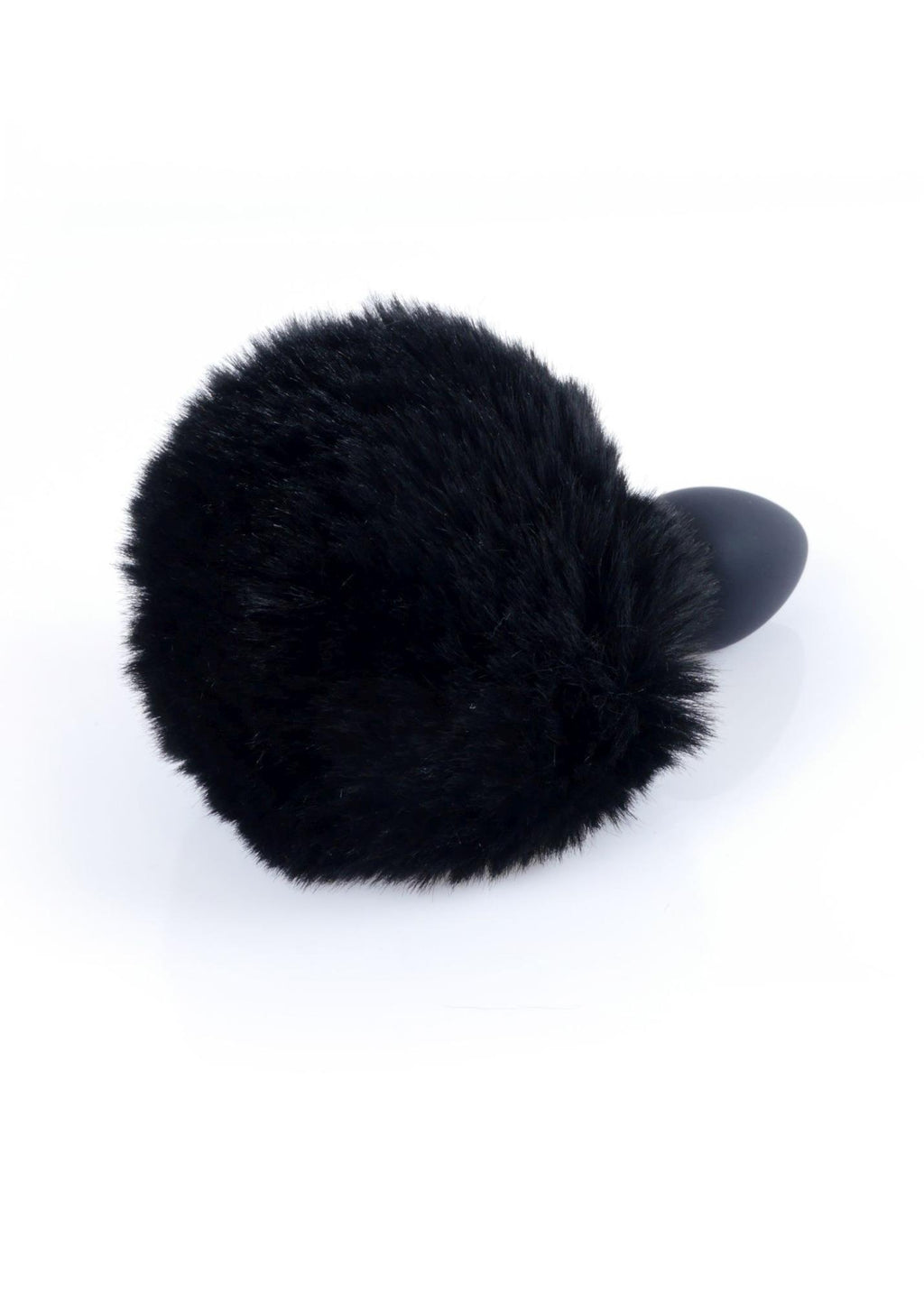 B-Series HeavyFun Bunny Tail · silikonový anální kolík s ocáskem · černý