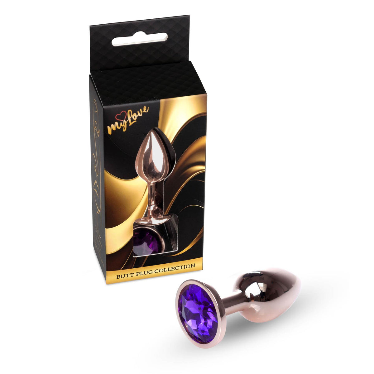 MyLove Toys Jewellery Plug · anální kolík s kamínkem, fialová