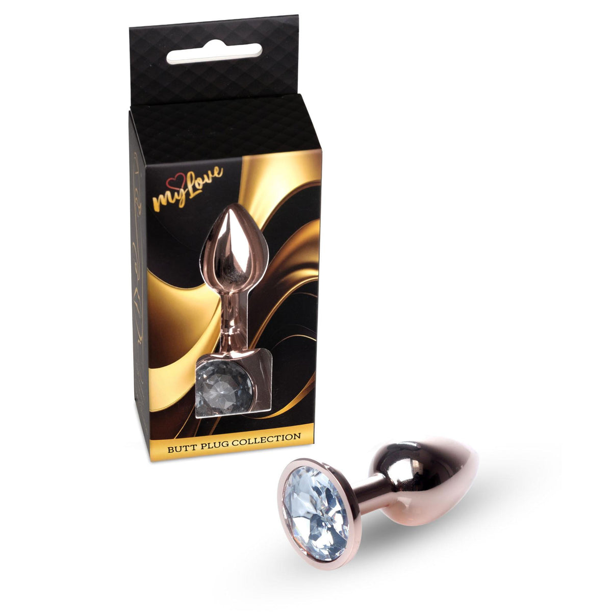 MyLove Toys Jewellery Plug · anální kolík s kamínkem, průhledná