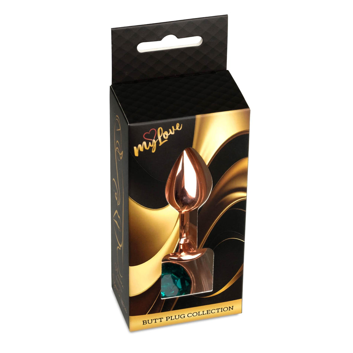 MyLove Toys Jewellery Plug · anální kolík s kamínkem, zelená