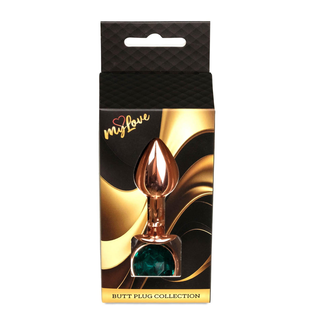 MyLove Toys Jewellery Plug · anální kolík s kamínkem, zelená