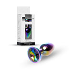 B Series HeavyFun Plug-Jewellery Multicolour Plug · anální kolík z oceli, čirý kámen