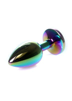 B Series HeavyFun Plug-Jewellery Multicolour Plug · anální kolík z oceli, čirý kámen