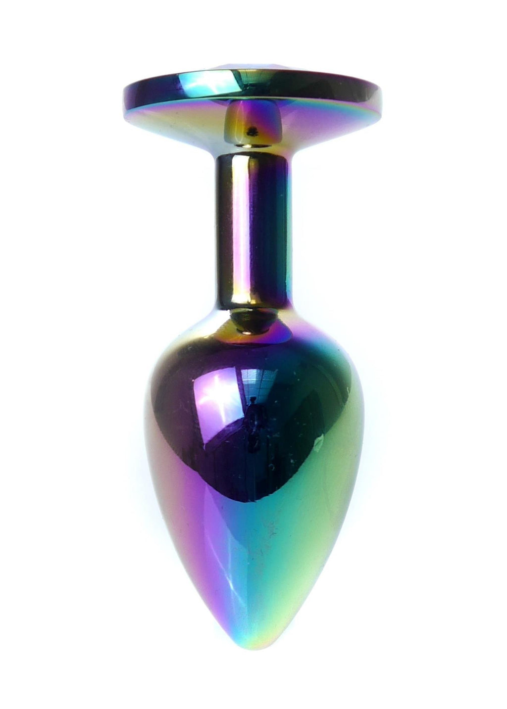 B Series HeavyFun Plug-Jewellery Multicolour Plug · anální kolík z oceli, čirý kámen