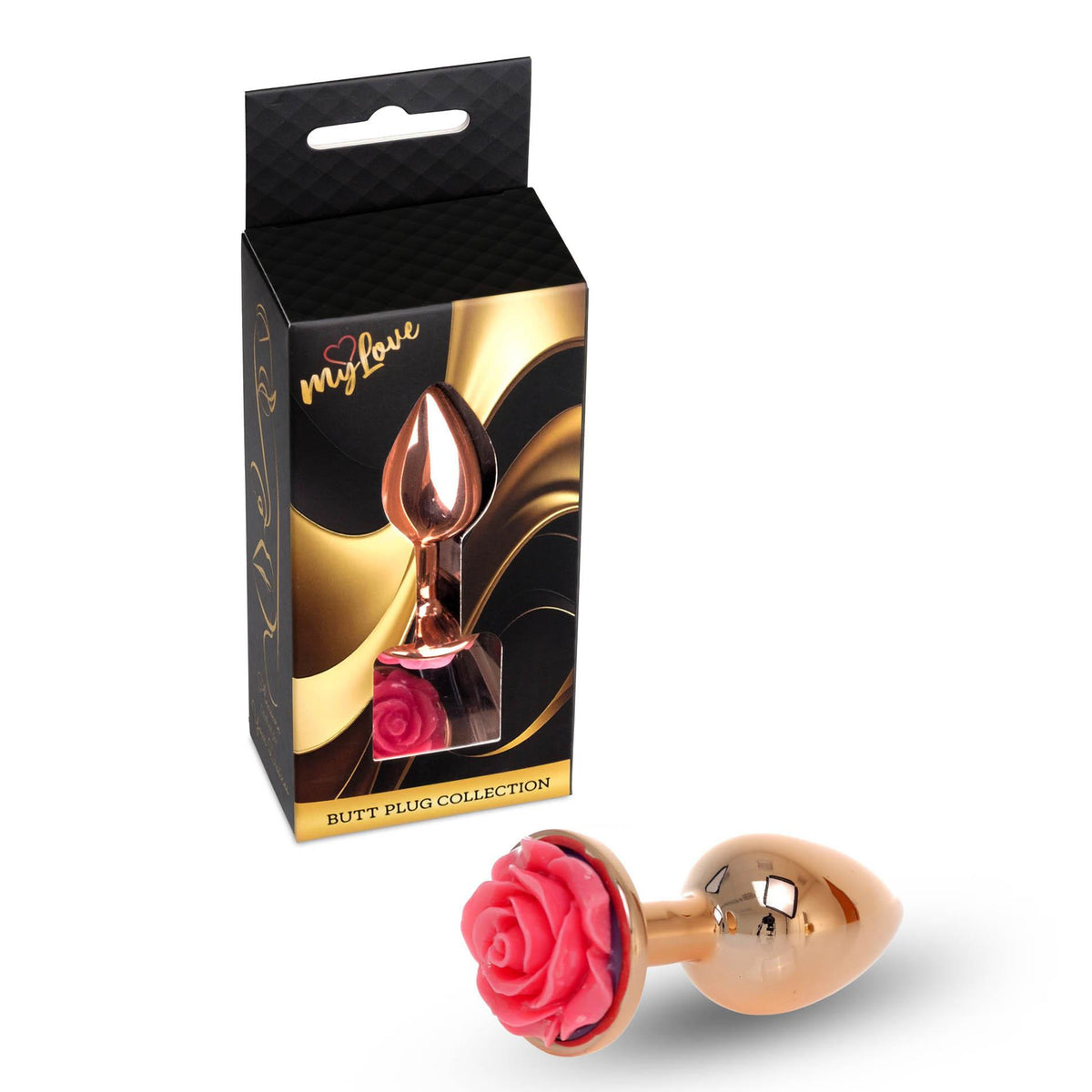MyLove Toys Jewellery Plug Rose · anální kolík s růžičkou, růžová