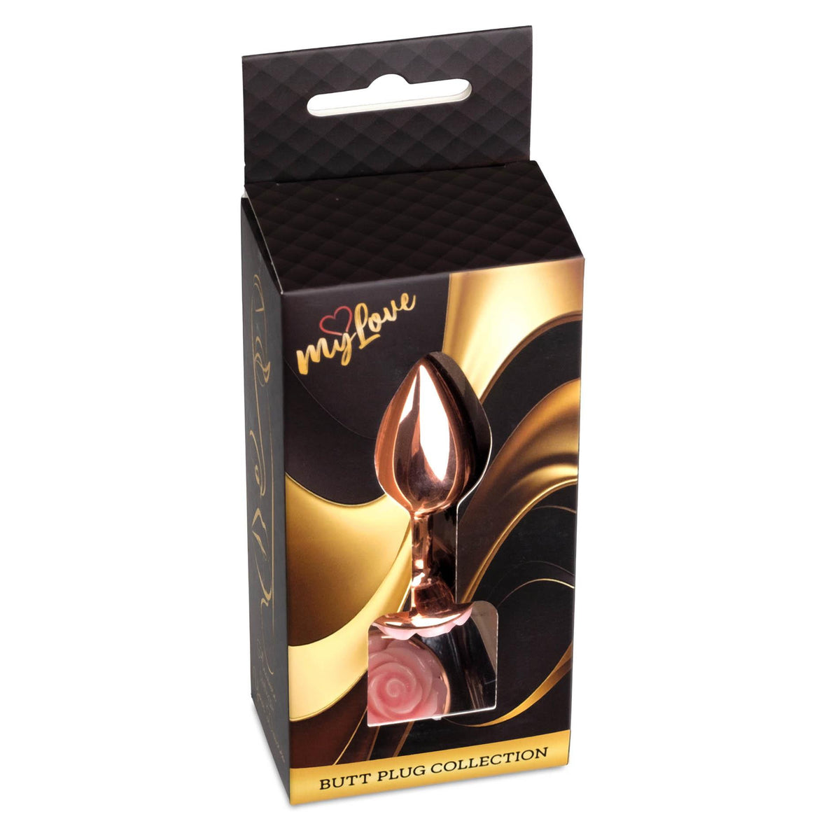 MyLove Toys Jewellery Red Gold Plug Rose · anální kolík s růžičkou