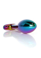 B-Series HeavyFun Plug-Jewellery Multicolour · anální kolík z nerezové oceli, čirý krystal, vel. L