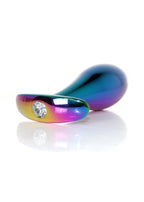 B-Series HeavyFun Plug-Jewellery Multicolour · anální kolík z nerezové oceli, čirý krystal, vel. L