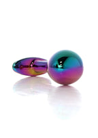 B Series HeavyFun Plug-Jewellery Multicolour Curved Plug · zahnutý anální kolík z oceli, vel. M