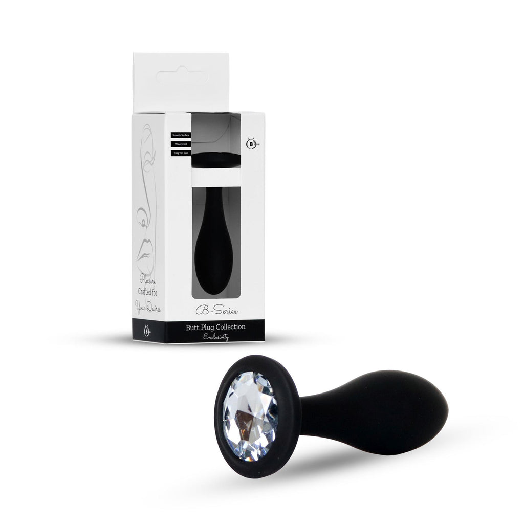 B-Series HeavyFun Silicone Plug L · silikonový anální kolík s krystalem