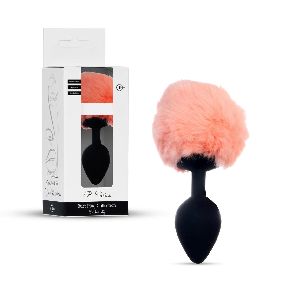 B-Series HeavyFun Bunny Tail Plug · silikonový anální kolík s ocáskem