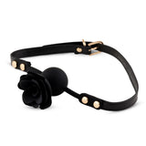 B-Series HeavyFun Black Rose Ball Gag · roubík s růží a průduchem