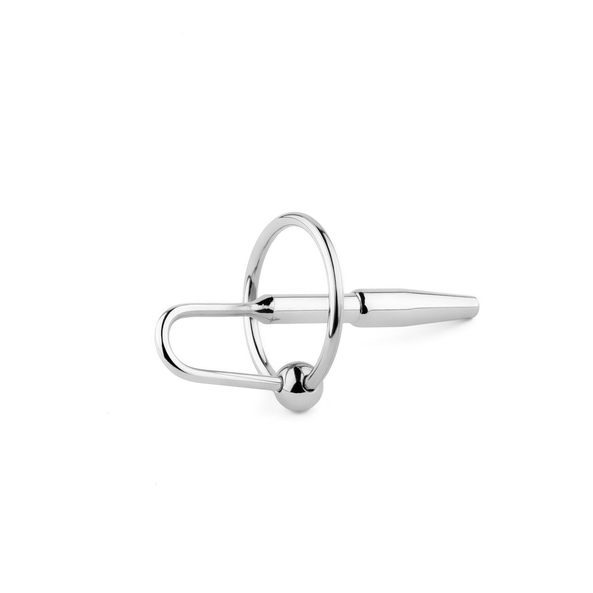 B-Series HeavyFun Metal Penis Plug No. 05 · plný uretrální kolík s úchytem