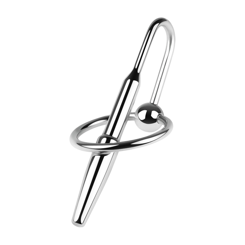 B-Series HeavyFun Metal Penis Plug No. 05 · plný uretrální kolík s úchytem