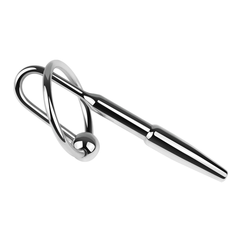 B-Series HeavyFun Metal Penis Plug No. 05 · plný uretrální kolík s úchytem