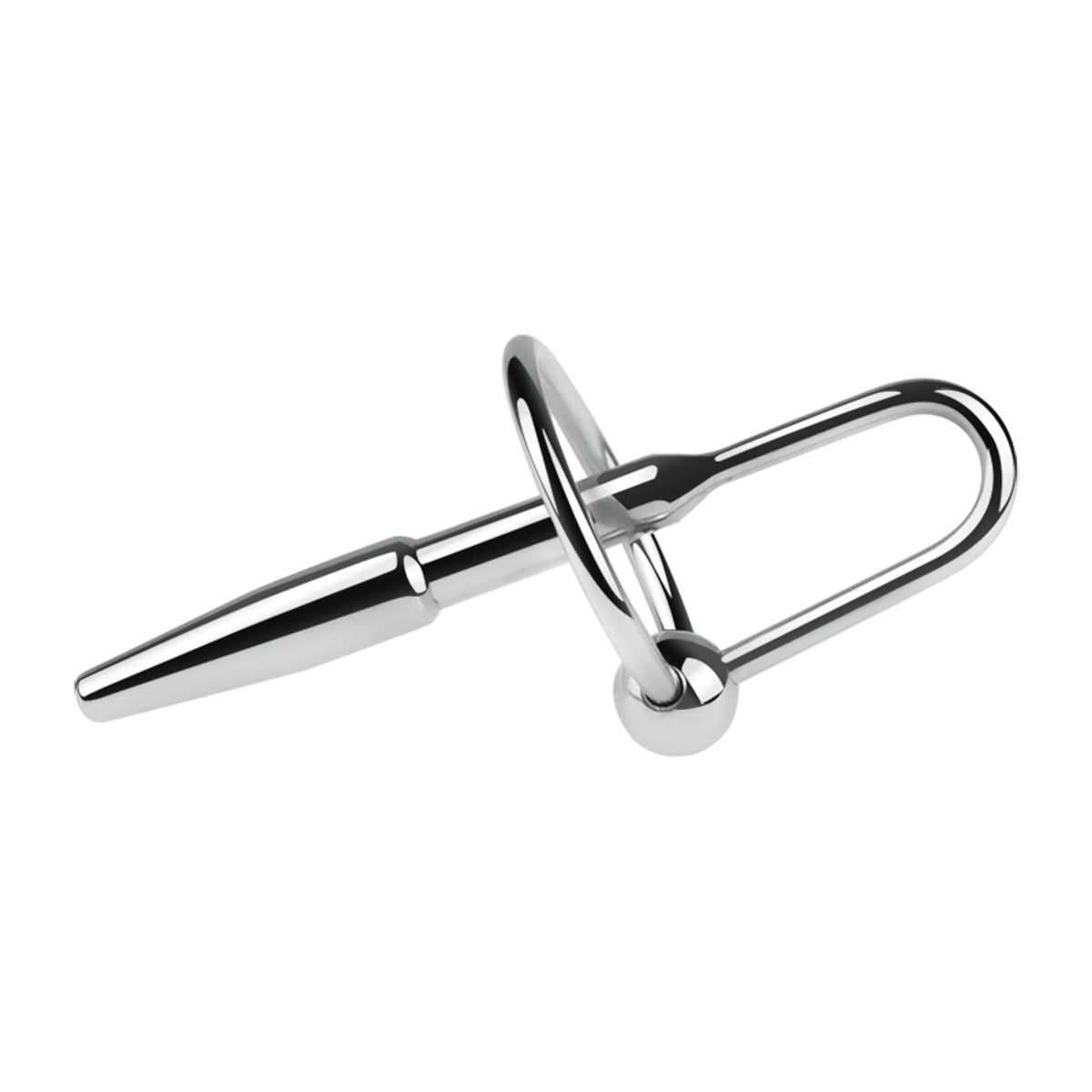 B-Series HeavyFun Metal Penis Plug No. 05 · plný uretrální kolík s úchytem