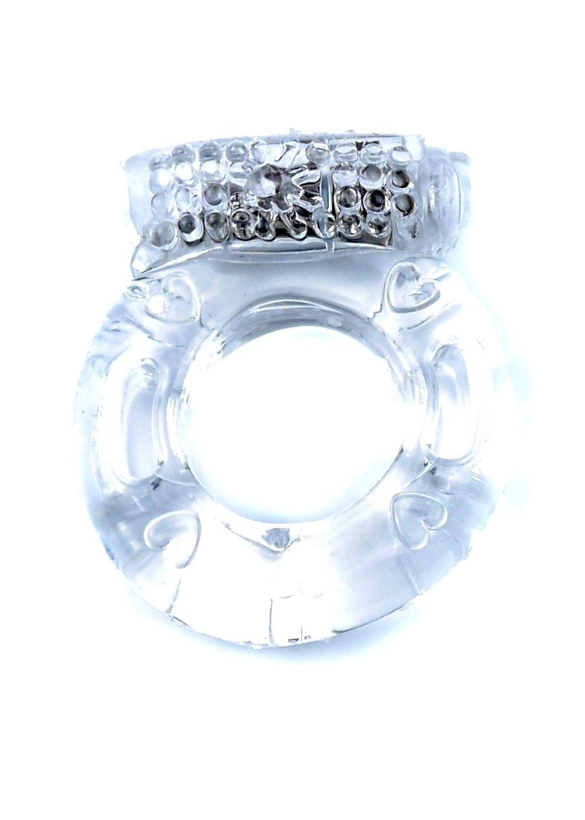 B-Series EasyLove Vibrating CockRing · vibrační erekční kroužek, průhledný