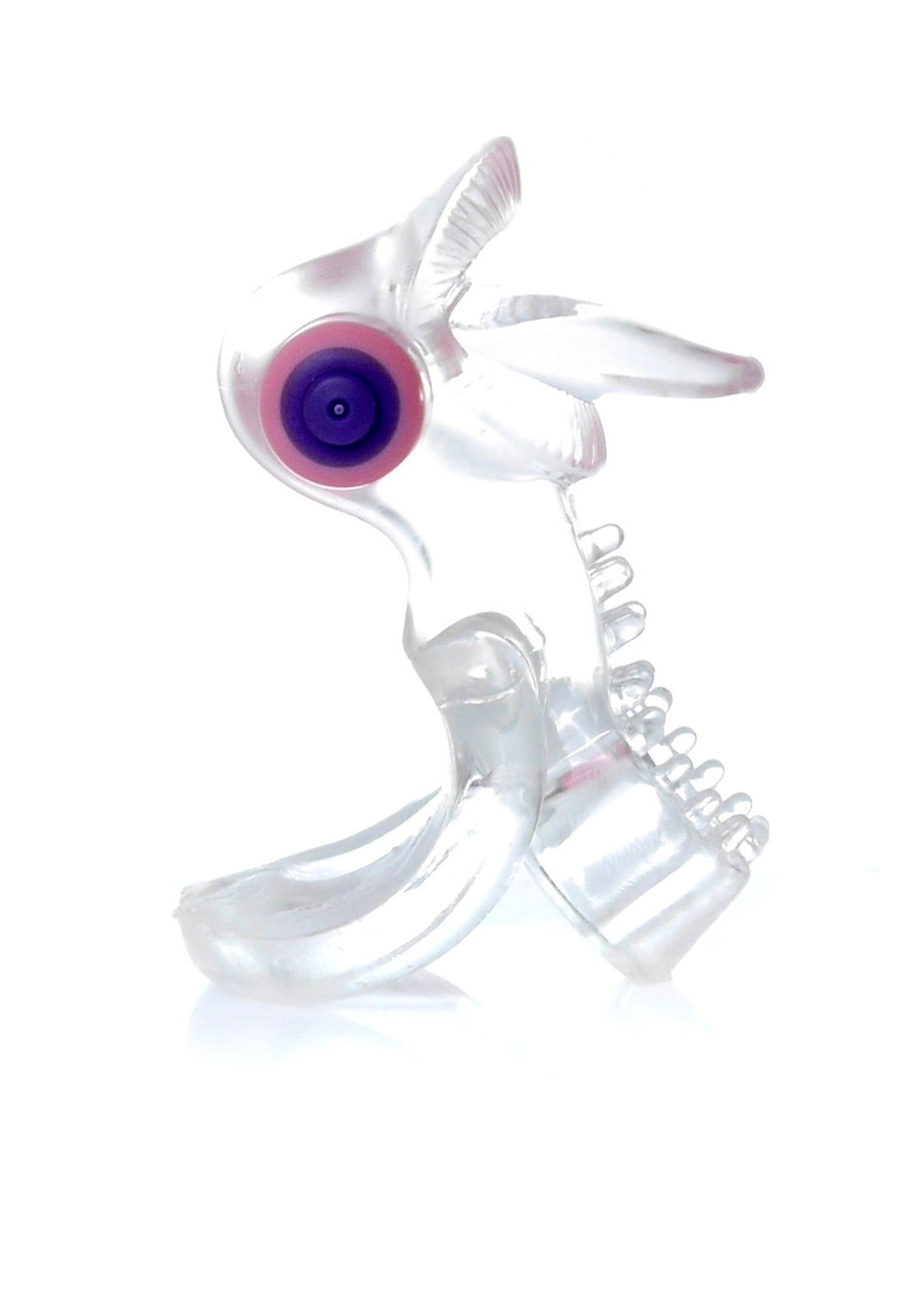 Pierścień-Tongue Vibro CockRing Clear