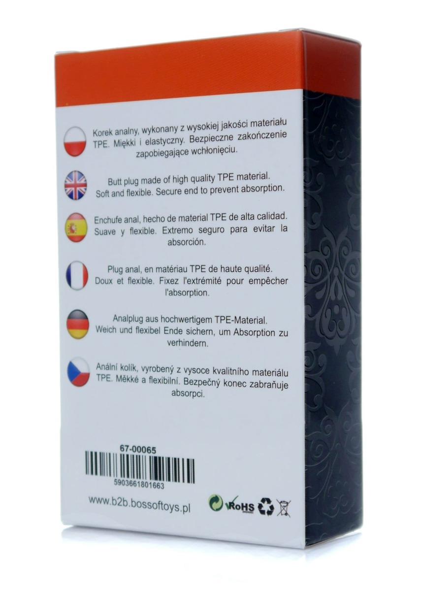 T-Plug Smooth · hladký anální kolík z TPE