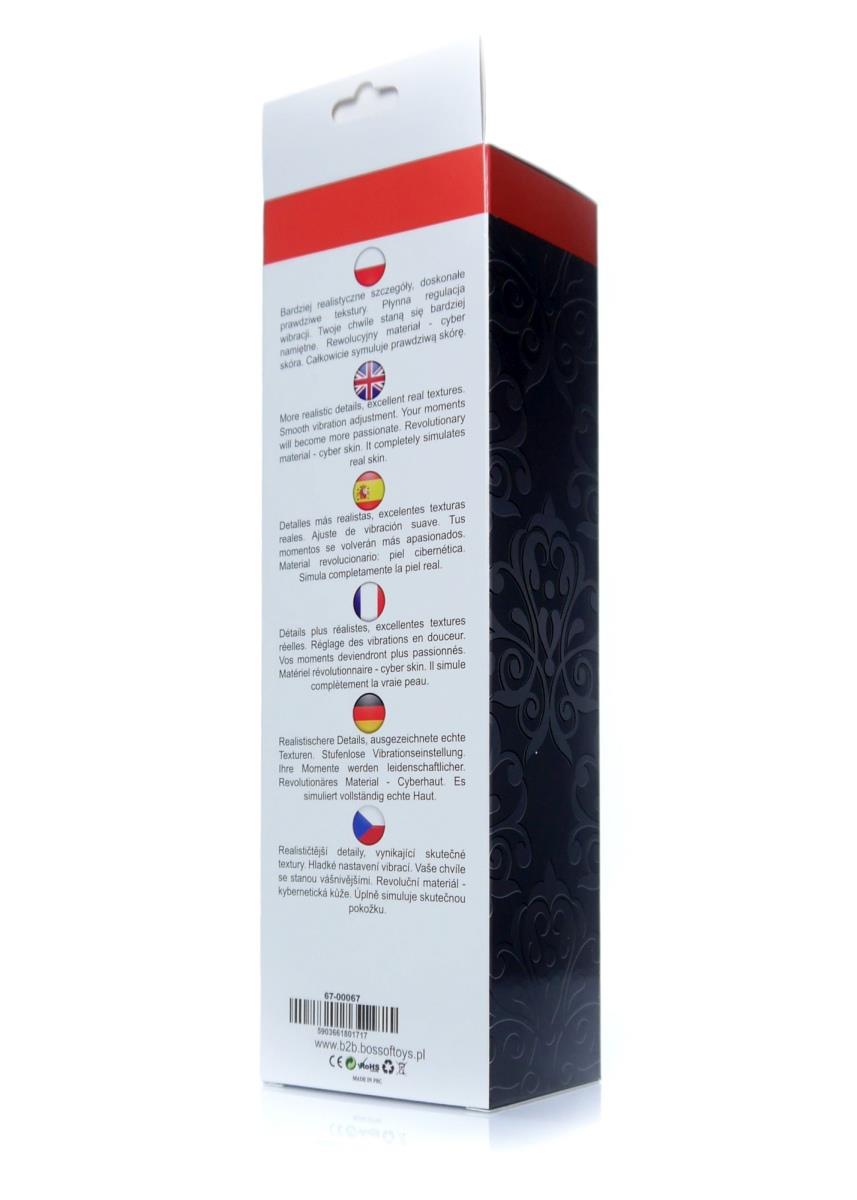 EasyLove Real Skin · realistický vibrátor · tělová, 23 cm