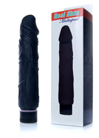 EasyLove Real Skin · realistický vibrátor · černá, 22 cm