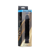EasyLove Real Skin · realistický vibrátor · černá, 22 cm