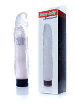 EasyLove Juicy Jelly · realistický vibrátor 22 cm · průhledná